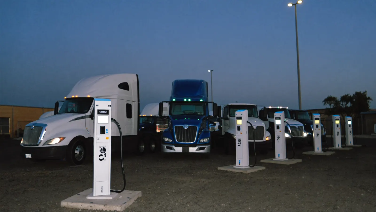 Class 8 Electric Truck Charging Depots