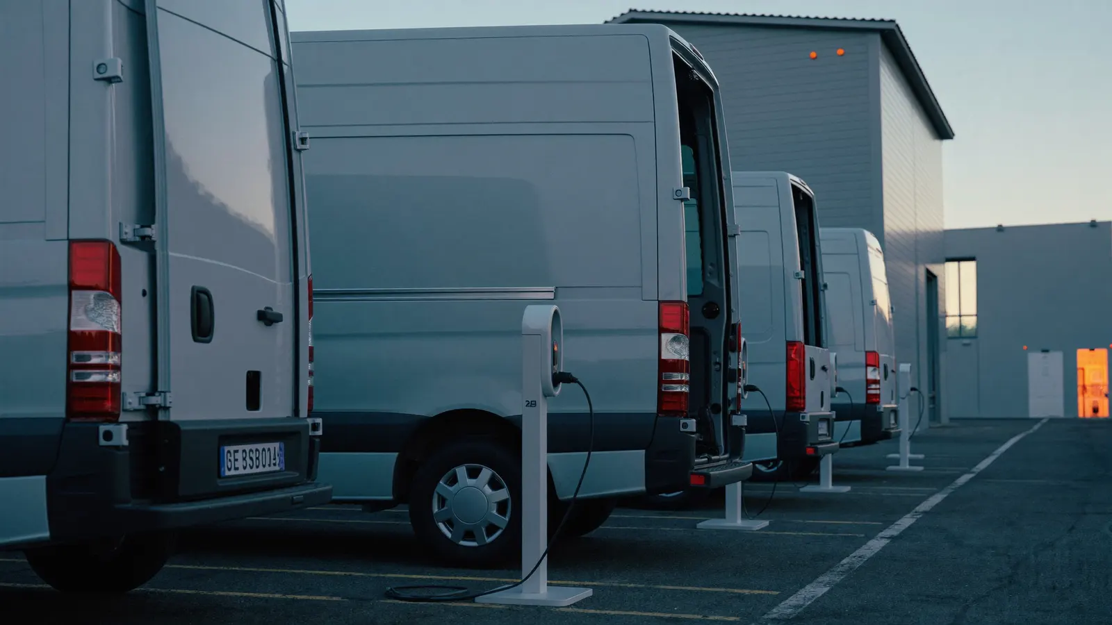 Charging infrastructure for last-mile delivery vans