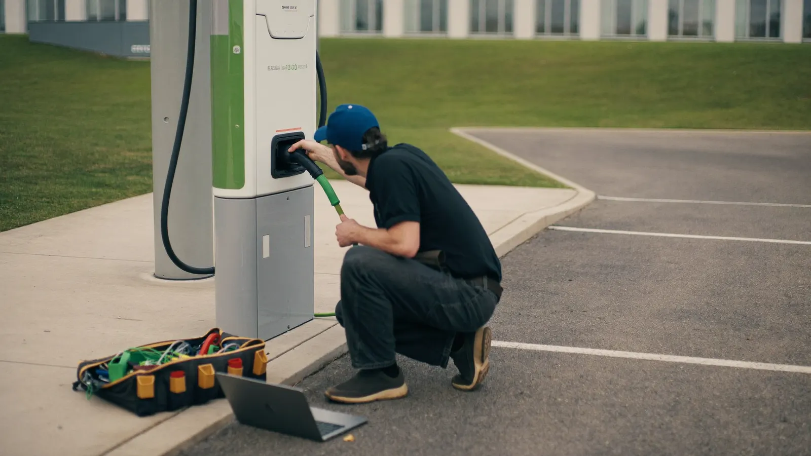 Who maintains the chargers after installation?